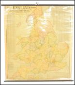 A Vintage Scarborough map of England and wales sho