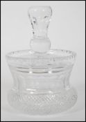 A 20th century Edinburgh crystal cut glass lidded