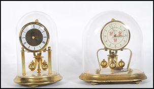 A good quality Kern Anniversary clock having brass