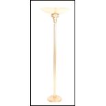 An Art Deco style standard lamp / uplighter having