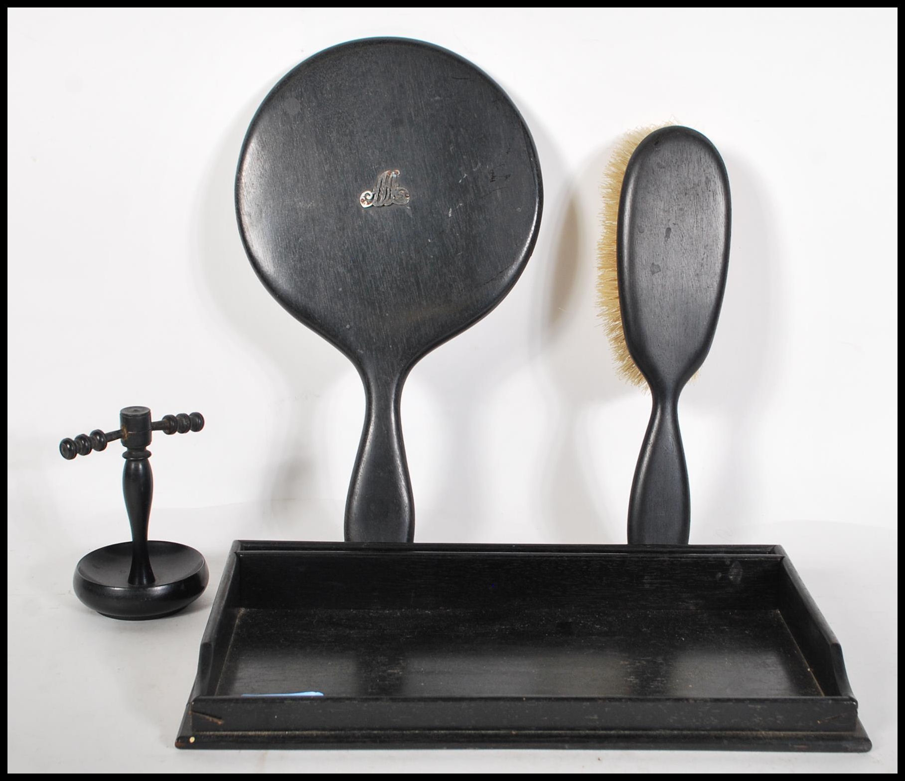 A vintage early 20th Century ebony dressing table