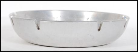 A vintage mid 20th Century large Aluminium ashtray