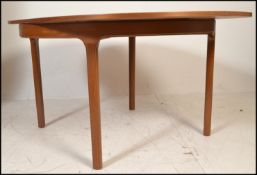 A retro 20th Century teak wood Nathan dining table