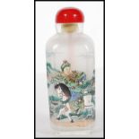 A 19th Century Chinese glass scent bottle with int