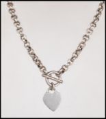 A silver 925 belcher hoop link necklace chain with