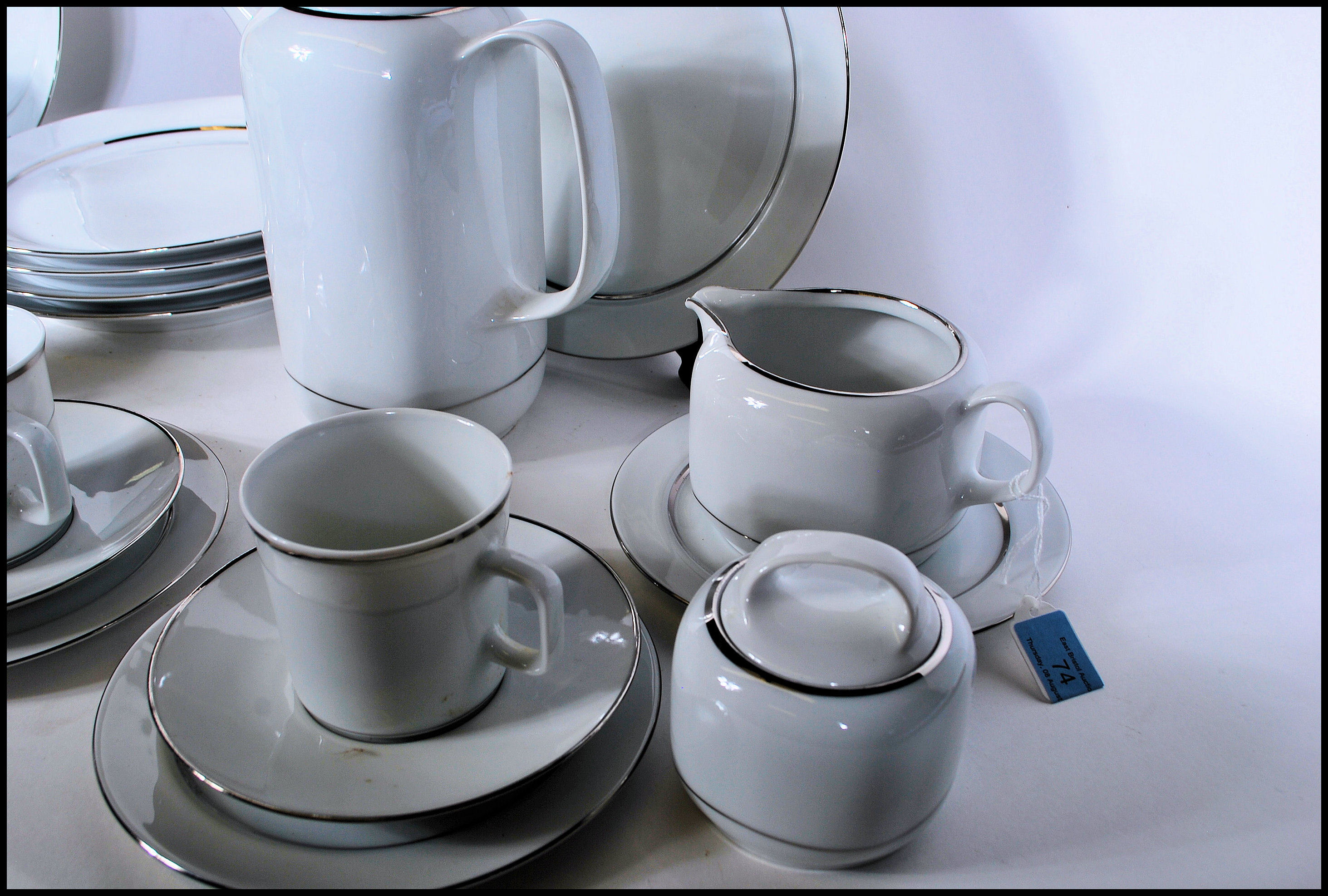 Eschenbach Bavaria, German China Coffee Set compri - Image 7 of 8