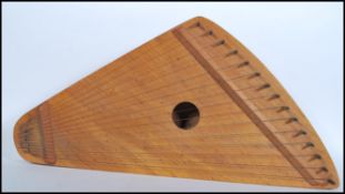 A 20th Century homemade Zither made from Hard Mapl