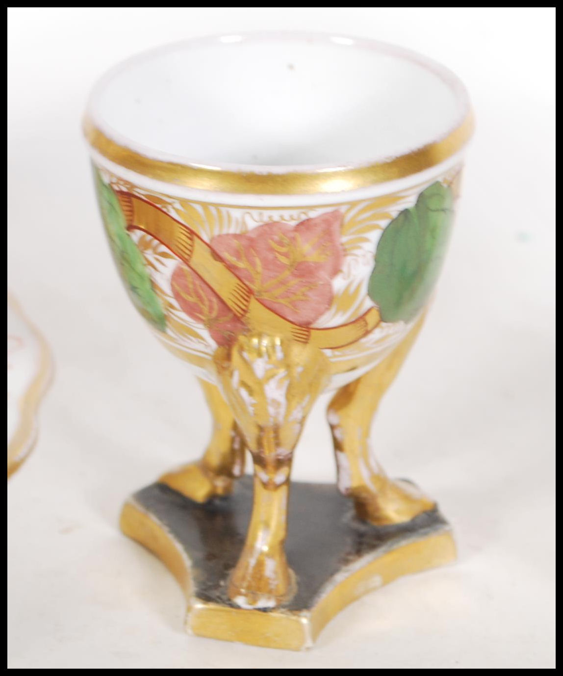 A matching pair of 19th Century French egg cups ha - Image 6 of 10