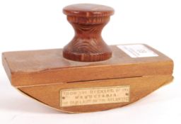 CUNARD LINE - RMS MAURETANIA - ORIGINAL TEAK WOOD