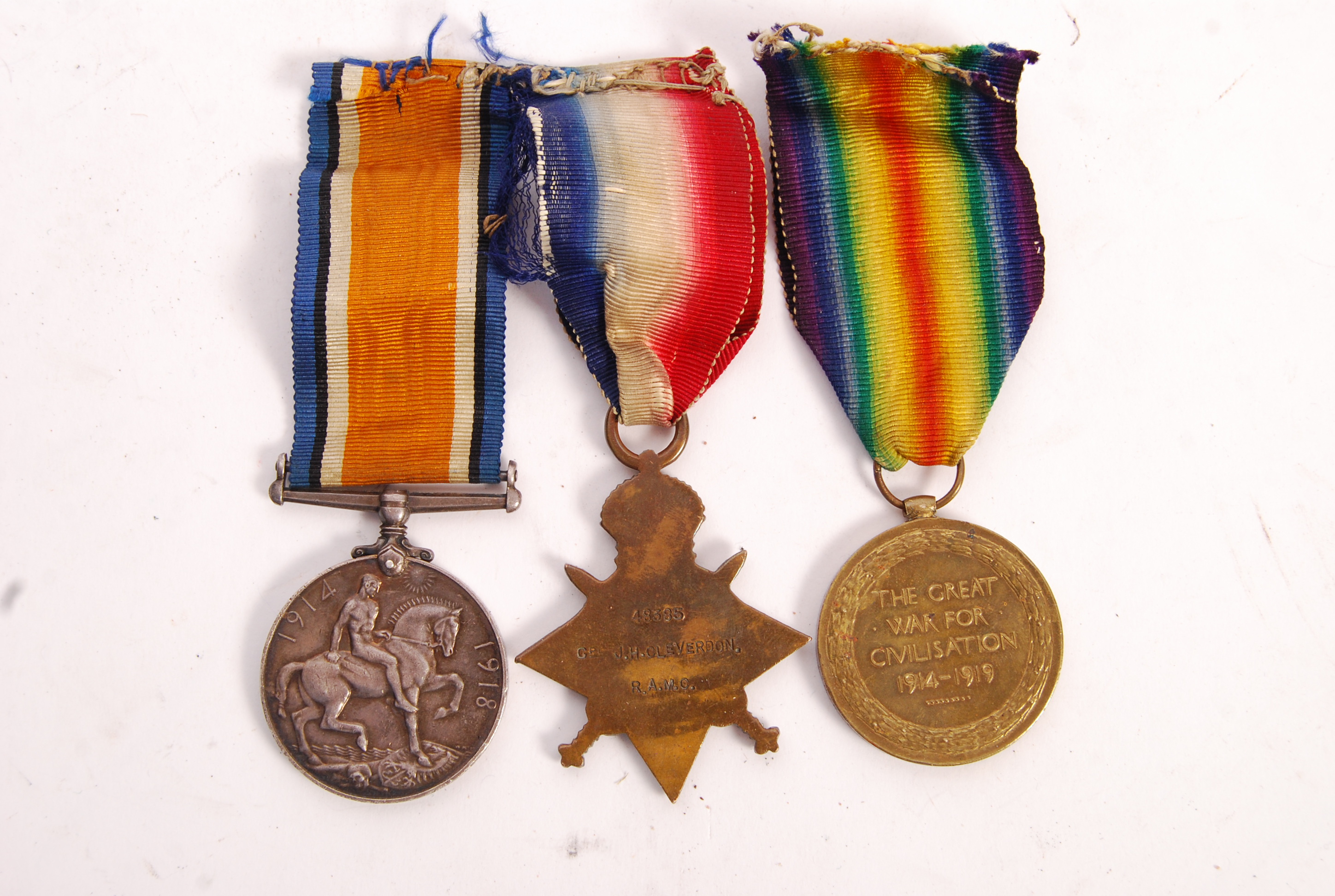 WWI FIRST WORLD WAR MEDAL TRIO TO CORPORAL IN THE - Image 4 of 11