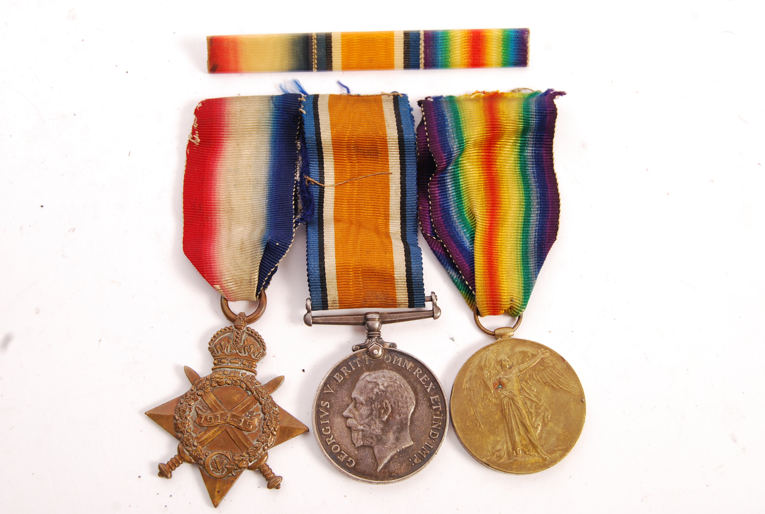 WWI FIRST WORLD WAR MEDAL TRIO TO CORPORAL IN THE - Image 2 of 11