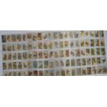 A full set of Gallaher's Robinson Crusoe series cigarette cards preserved in plastic wallets and