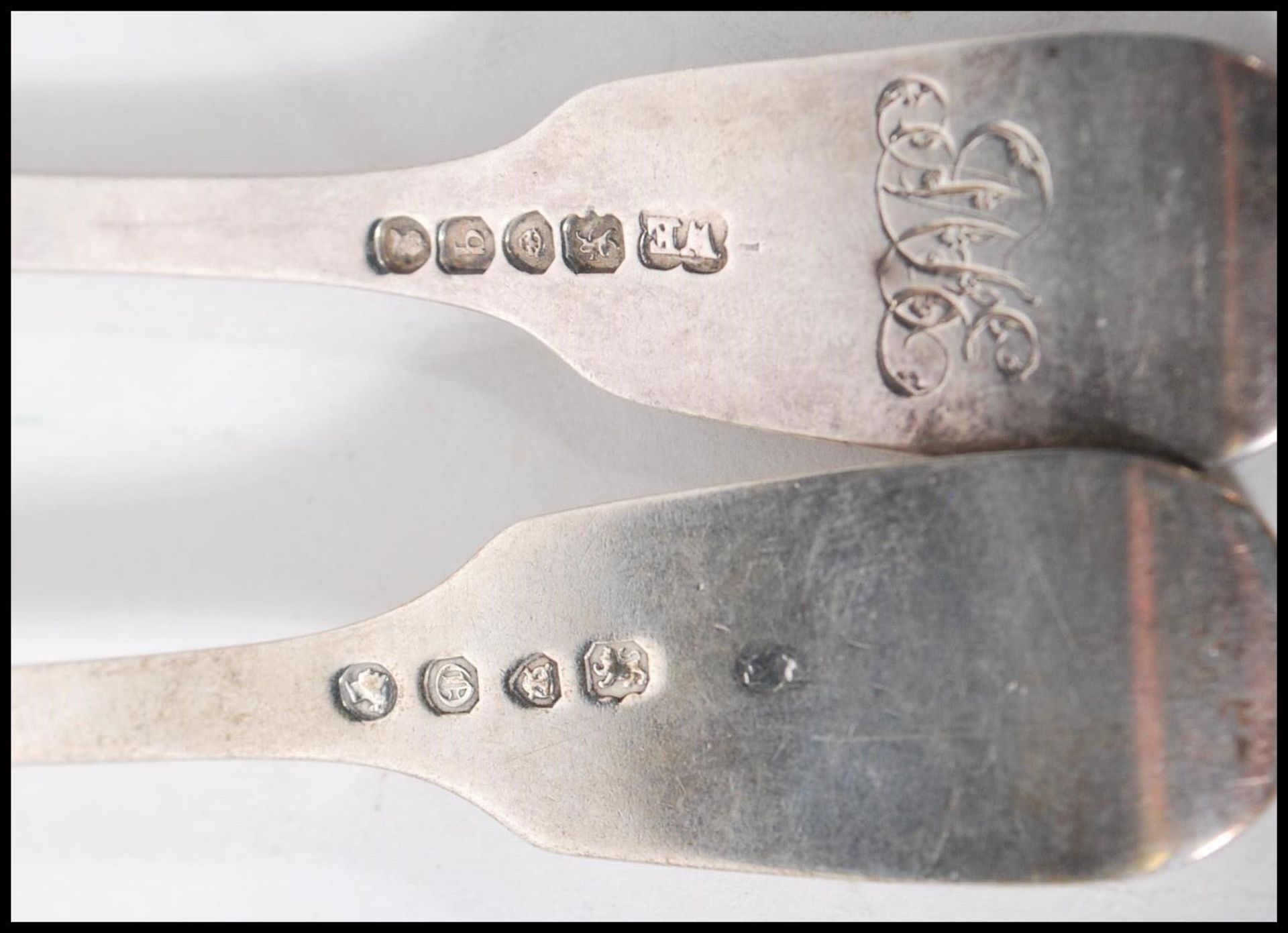 A collection of silver teaspoons all being hallmarked to include a set of Sheffield hallmarked - Bild 7 aus 10