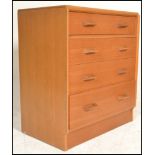 E. Gomme- G Plan- Brandon Range- A  20th Century light oak chest of drawers. The chest consisting of