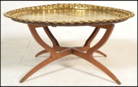A mid 20th Century Eastern / asiatic occasional metamorphic folding coffee / side table the large
