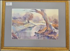 Paul Weaver - Bristol Savages - Two 20th Century landscape watercolour on paper paintings on