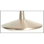 A vintage retro 20th Century ceiling light lamp fixture of UFO shape finished in white a plastic