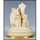 A 19th Century Victorian George Tinworth for Doulton Burslem / Lambeth ceramic menu holder depicting