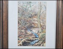 John Wiltshire- A framed and glazed ink and watercolour painting by John Wiltshire entitled '