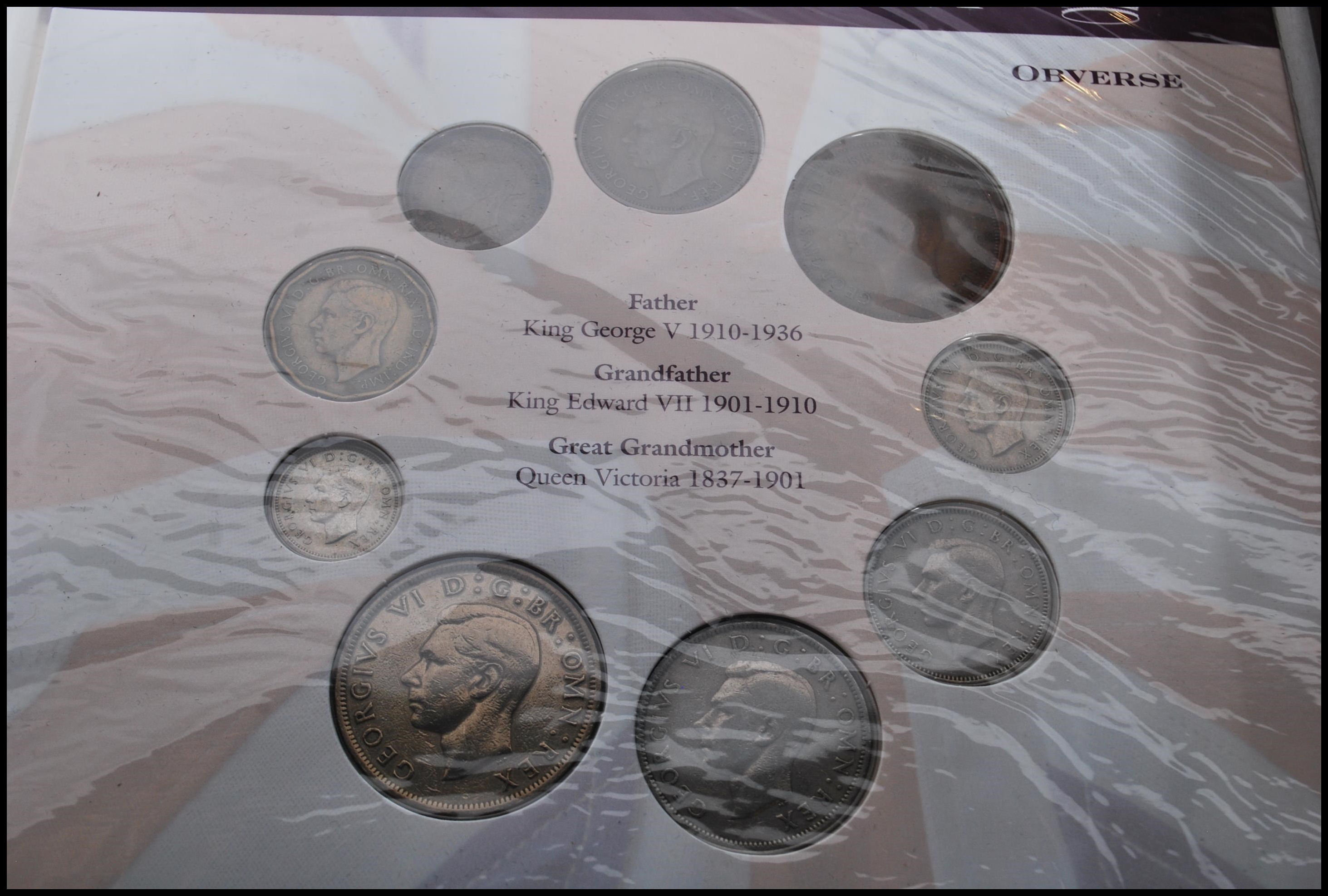 BRITANNIA THE COIN AND BANKNOTE TRIBUTE SET with a certificate, in a fitted case, blue Bank of - Image 8 of 12