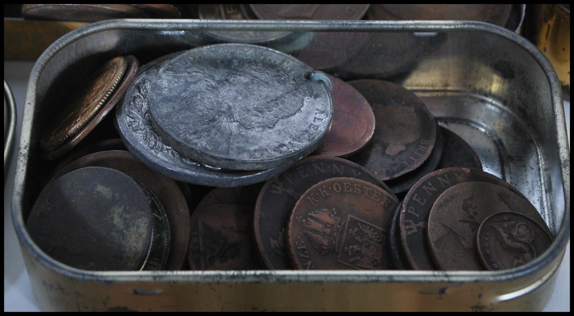 A collection of pre decimal coins dating from the 18th Century onwards to include a George III - Image 4 of 10