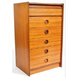 BATH CABINET MAKERS 1960'S RETRO TEAK WOOD CHEST O