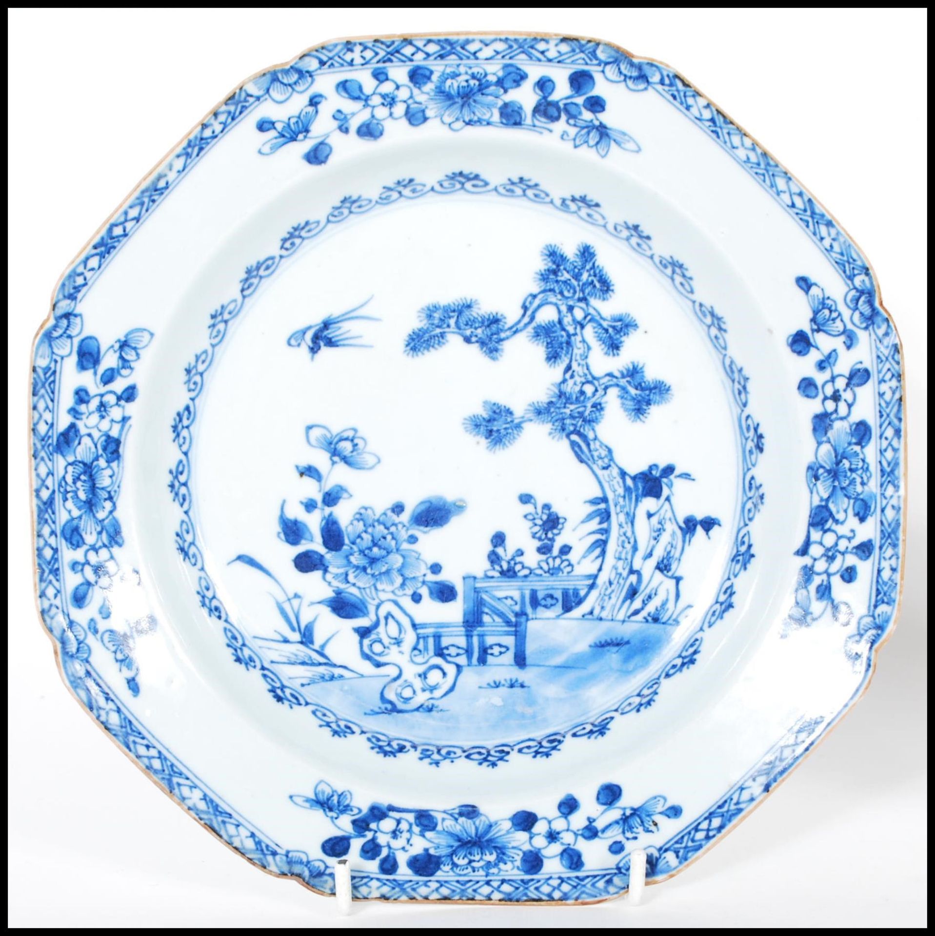 A collection of Chinese porcelain export ceramics to include a hand painted Imari teapot of - Image 2 of 10