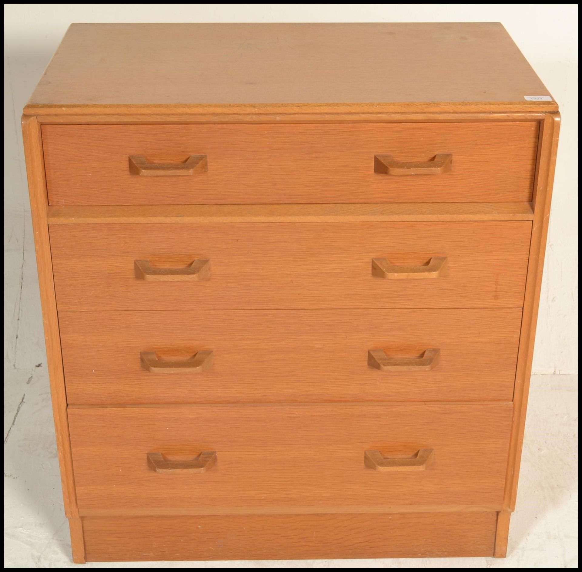 E. Gomme- G Plan- Brandon Range- A  20th Century light oak chest of drawers. The chest consisting of - Image 4 of 5