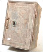 A 19th century believed George III lead safe box taken from a church in St Giles, Stanton St