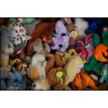 A LARGE private collection of approx x500 TY Beanie Babies / Beanie teddy bears. Includes animals