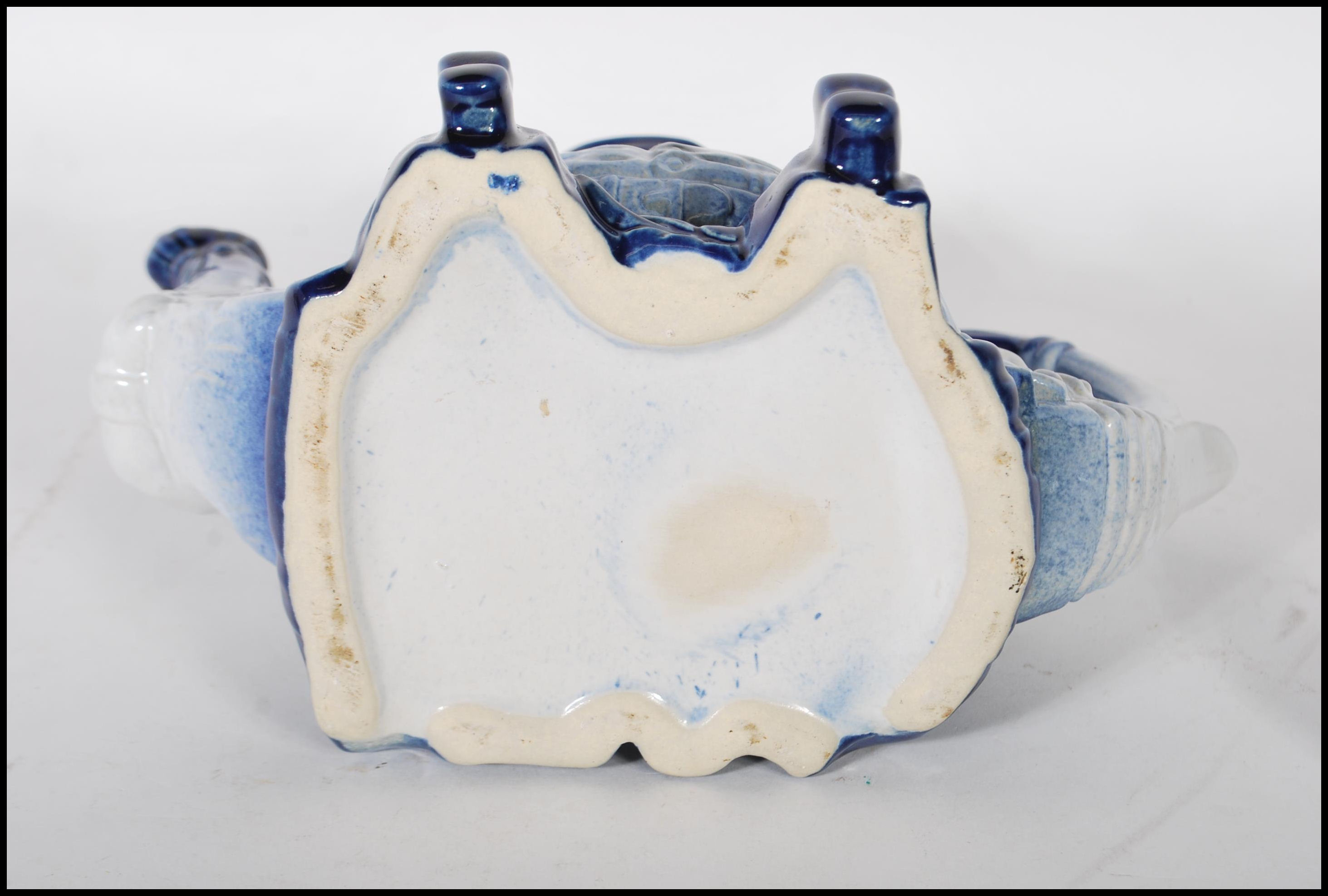 An early 20th Century Staffordshire ceramic teapot in the form of a Toby character. The teapot - Image 8 of 8