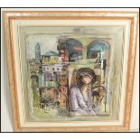 A 20th Century contemporary Italian oil on canvas painting entitled 'Ricordi Di Positano'