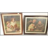 2 19th century framed and glazed Pears advertising prints. One depicting the classic scene of the St