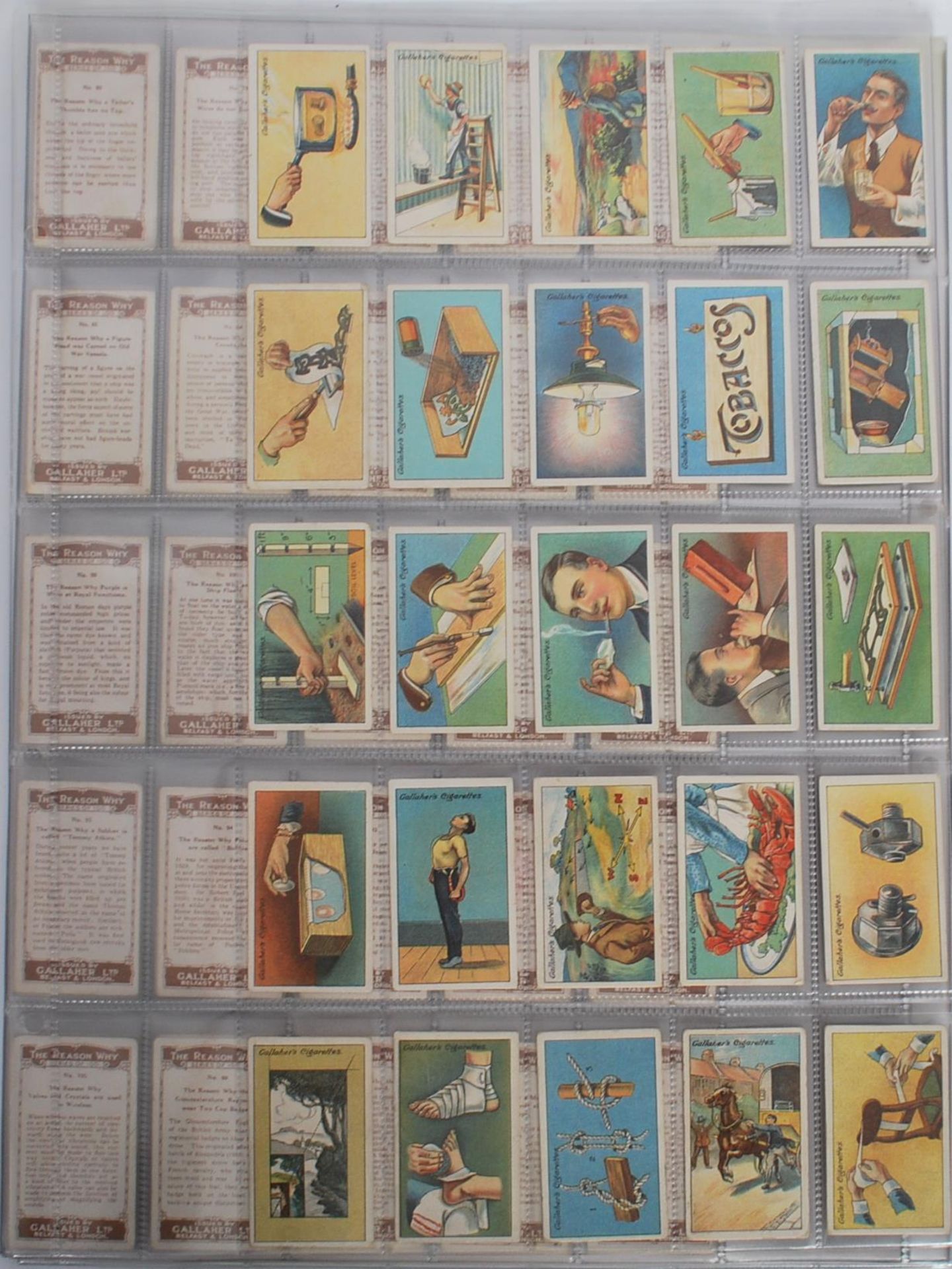 A collection of Gallaher's vintage cigarette / trade cards to include three full sets of 100 - Bild 4 aus 12