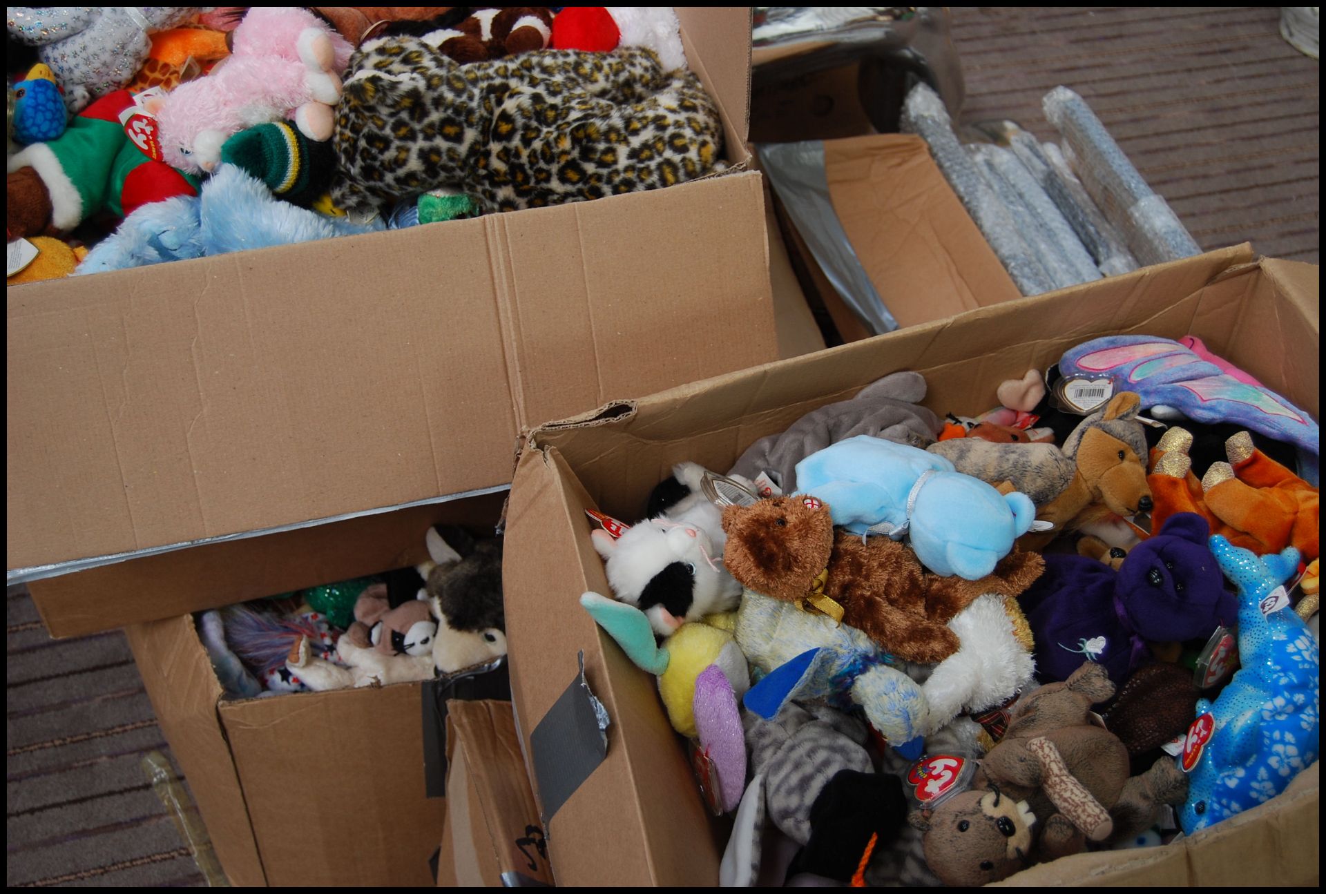 A LARGE private collection of approx x500 TY Beanie Babies / Beanie teddy bears. Includes animals - Bild 8 aus 8