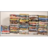 A large collection of cased DVD's and Blu Ray film