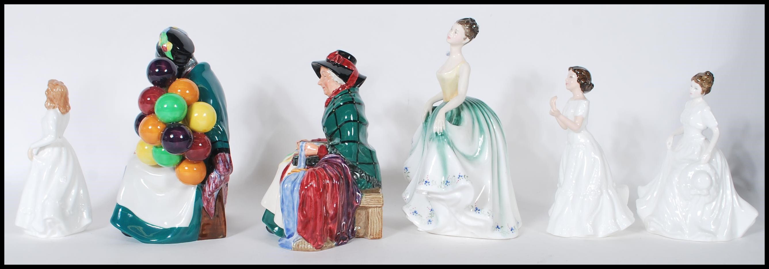A collection of Royal Doulton ceramic figurines to include Harmony HN 4096, Joy HN 3875, Welcome - Image 4 of 8