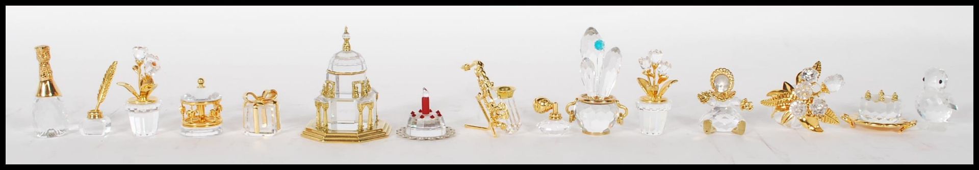 Swarovski - Crystal Memories Classics - A selection of cut glass crystal figurines to include a