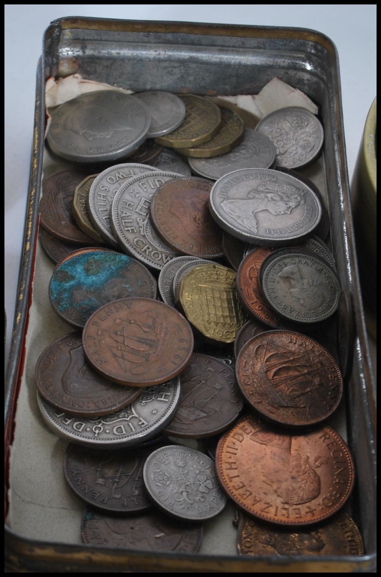 A collection of pre decimal coins dating from the 18th Century onwards to include a George III - Image 8 of 10