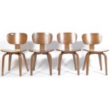 MOULDED PLYWOOD DINING / SIDE CHAIRS IN THE MANNER