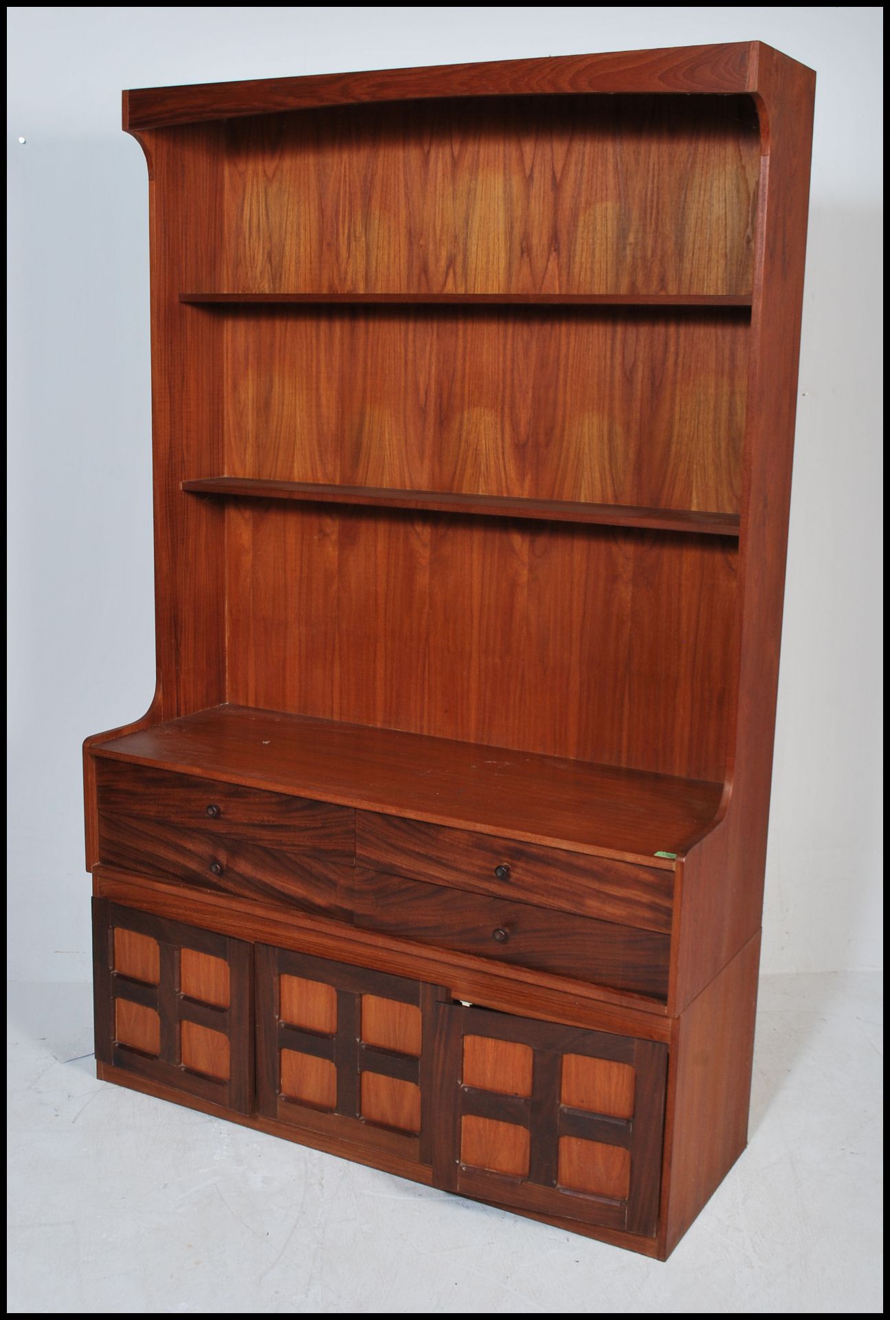 A retro 20th Century Teak wood highboard bookcase - Bild 6 aus 7