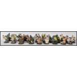 A large collection of composite figures modelled as wild birds from The Country Bird Collection,