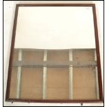 A large 19th Century Victorian shop / public house mirror, painted frame with heavy inset mirror