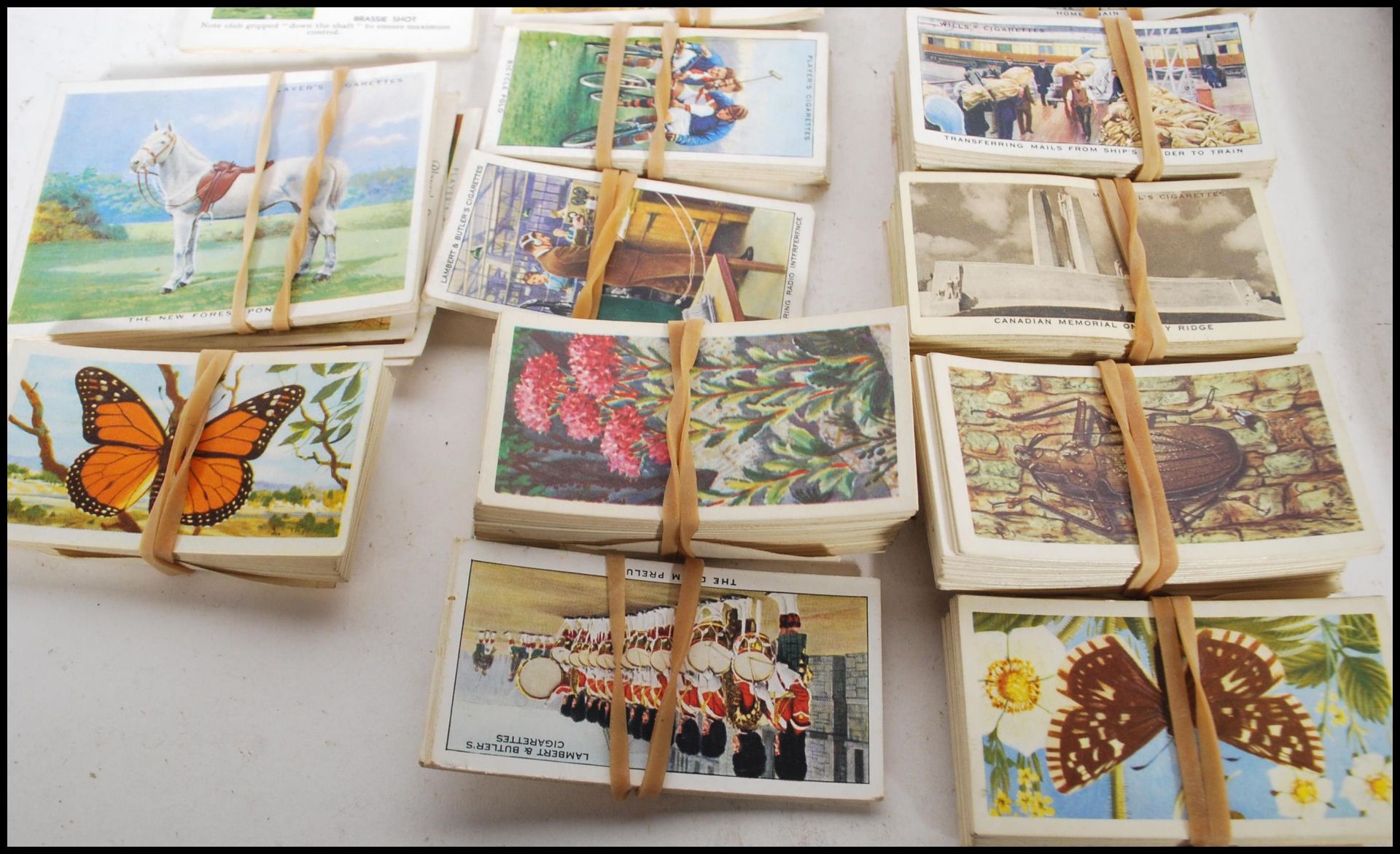 A collection of cigarette tea cards dating from the 20th Century  to include cards in albums, full - Bild 2 aus 18