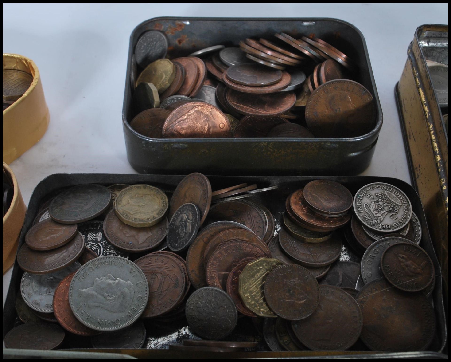 A collection of pre decimal coins dating from the 18th Century onwards to include a George III - Image 9 of 10