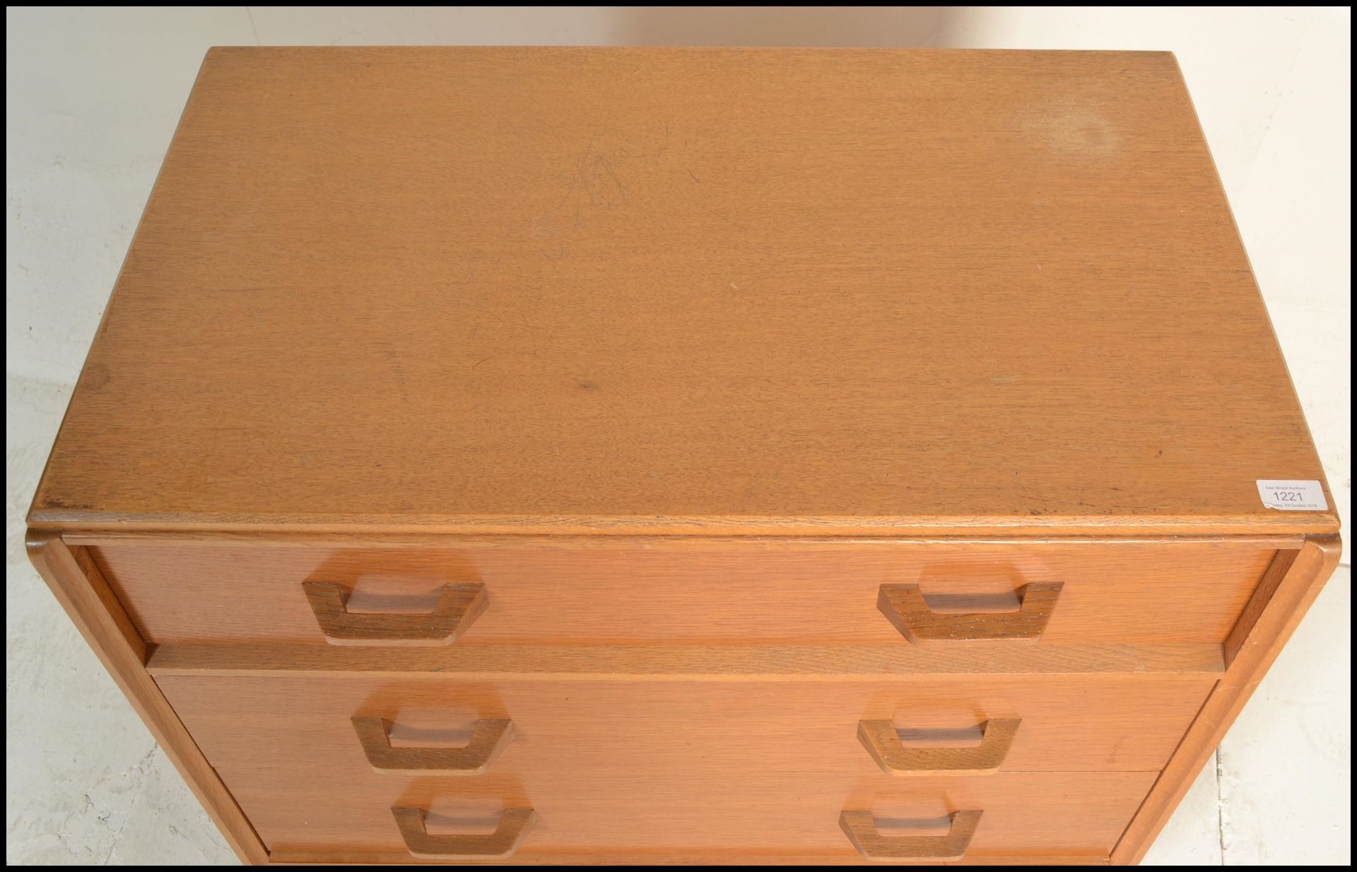E. Gomme- G Plan- Brandon Range- A  20th Century light oak chest of drawers. The chest consisting of - Image 2 of 5