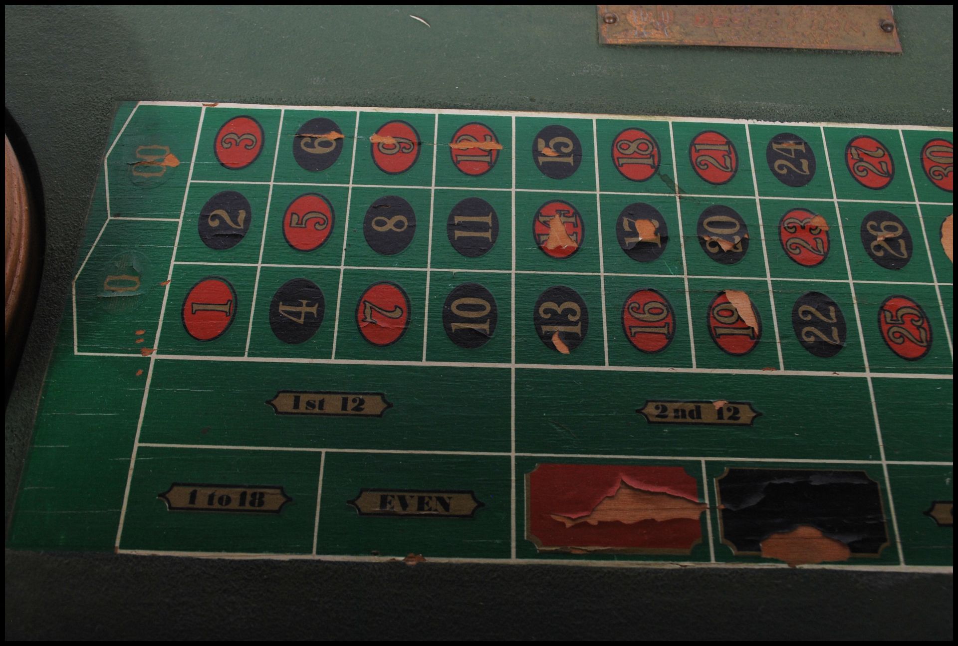 A vintage 1960's casino miniature roulette table h - Bild 4 aus 6