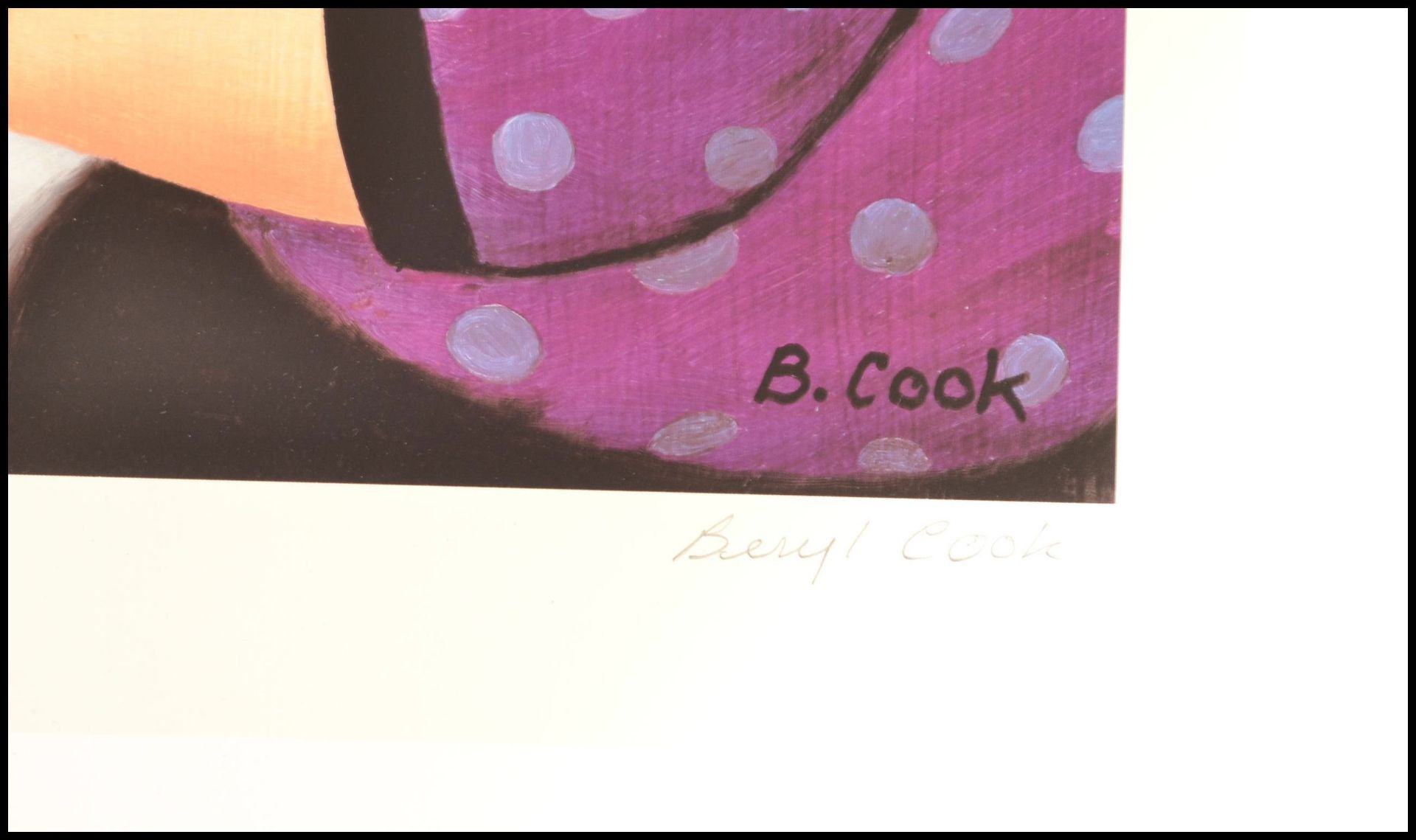 A limited edition Beryl Cook signed print entitled - Bild 4 aus 4
