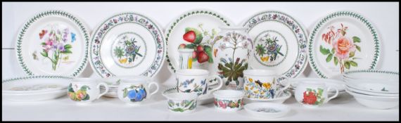 A group of Portmeirion tablewares consisting of The Botanic Garden pattern designed by Susan