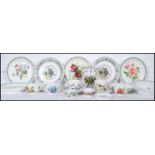 A group of Portmeirion tablewares consisting of The Botanic Garden pattern designed by Susan